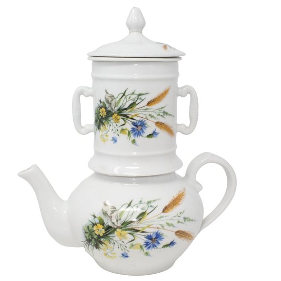 Cordan Bleu        BIA Other - Teapot Infuser Strainer Lid BIA Cordon Bleu French Ceramic 4PC Coffee Tea Server